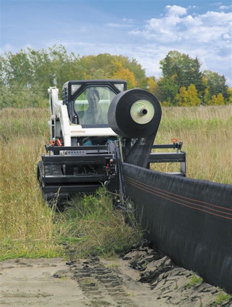 skid steer silt fence attachment